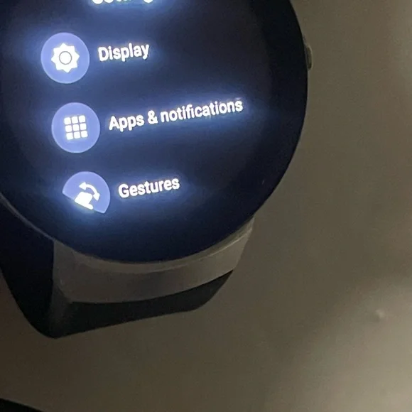 Movado 3660016 Black and Silver Watch with Charger smartwatch